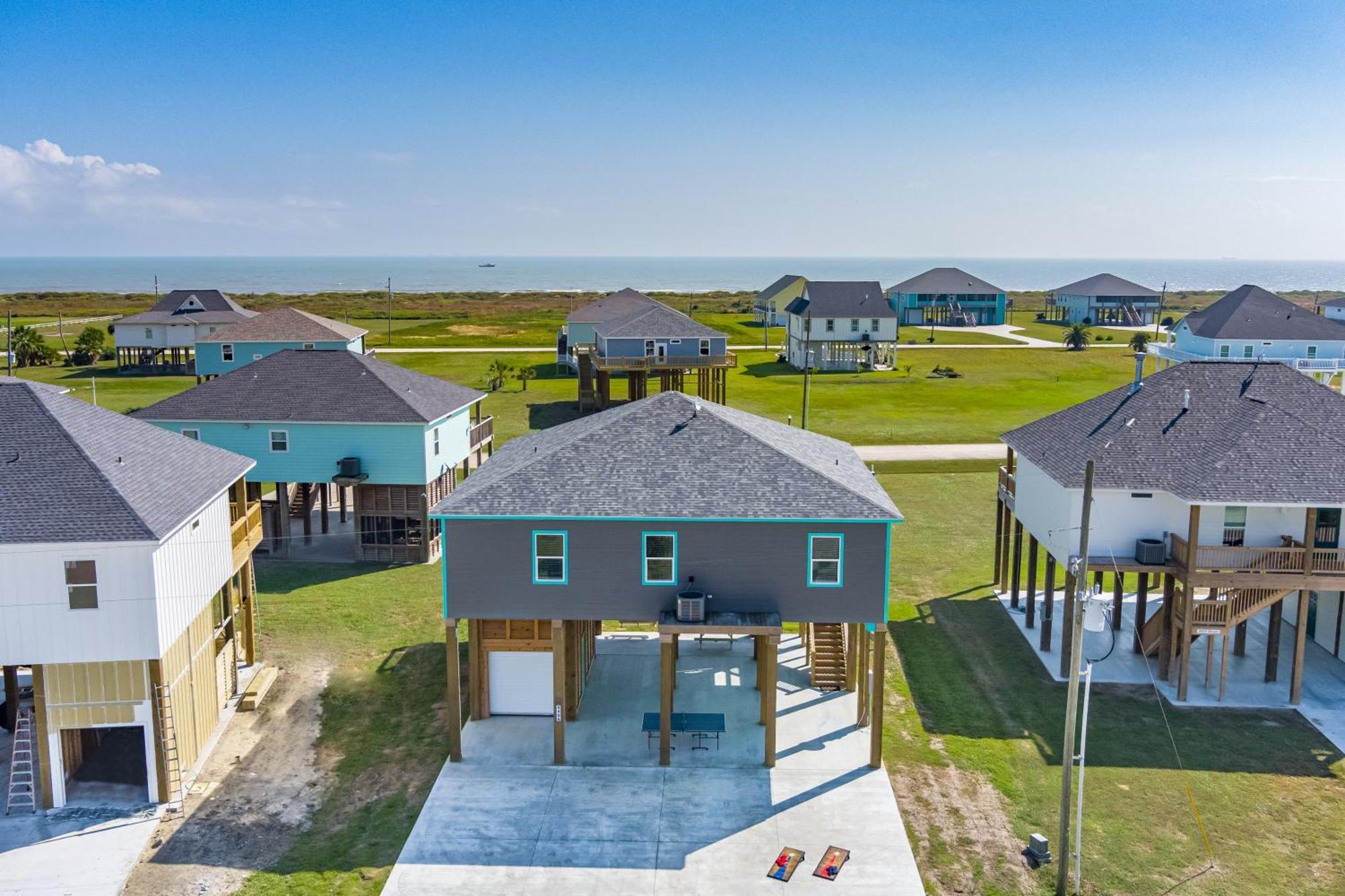 Stylish 4Br Crystal Beach Retreat Walk To Beach Bolivar Peninsula Екстериор снимка